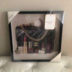 New Glass Framed Designer Accessories Wall Art